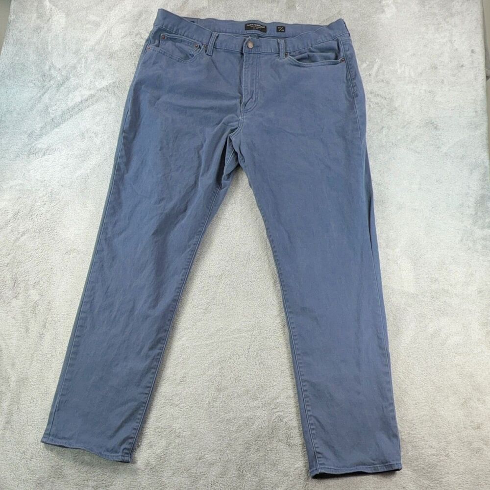 Lucky Brand 121 Twill 5 Pocket Pants Mens 40x32 Slim Straight Blue Stretch